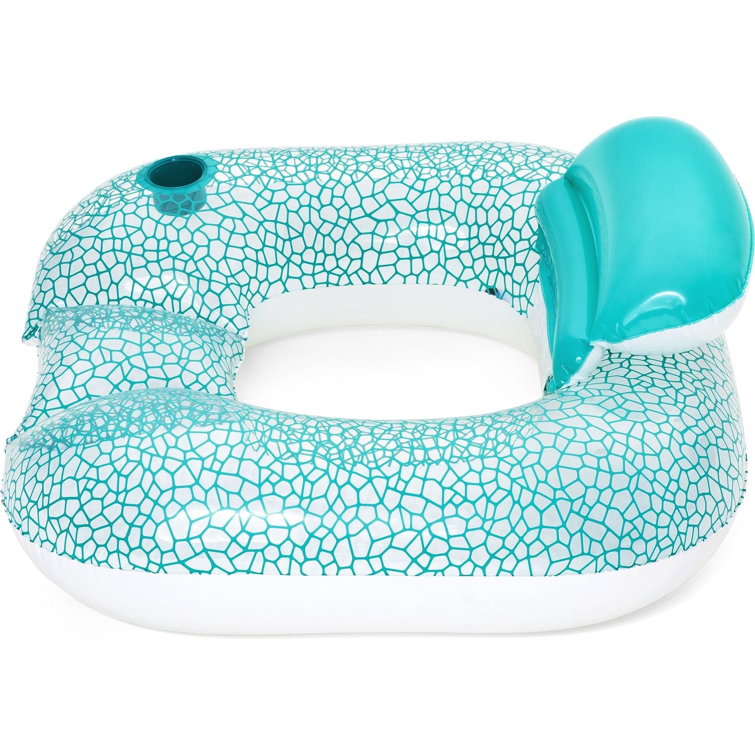 BESTWAY - Poltrona gonfiabile con cuscino e porta-bevanda Flip Pillow 102x94 cm